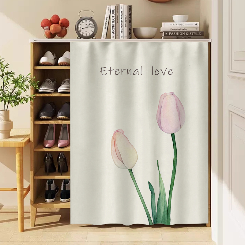 免费定制丨鞋柜遮挡帘防尘免打孔