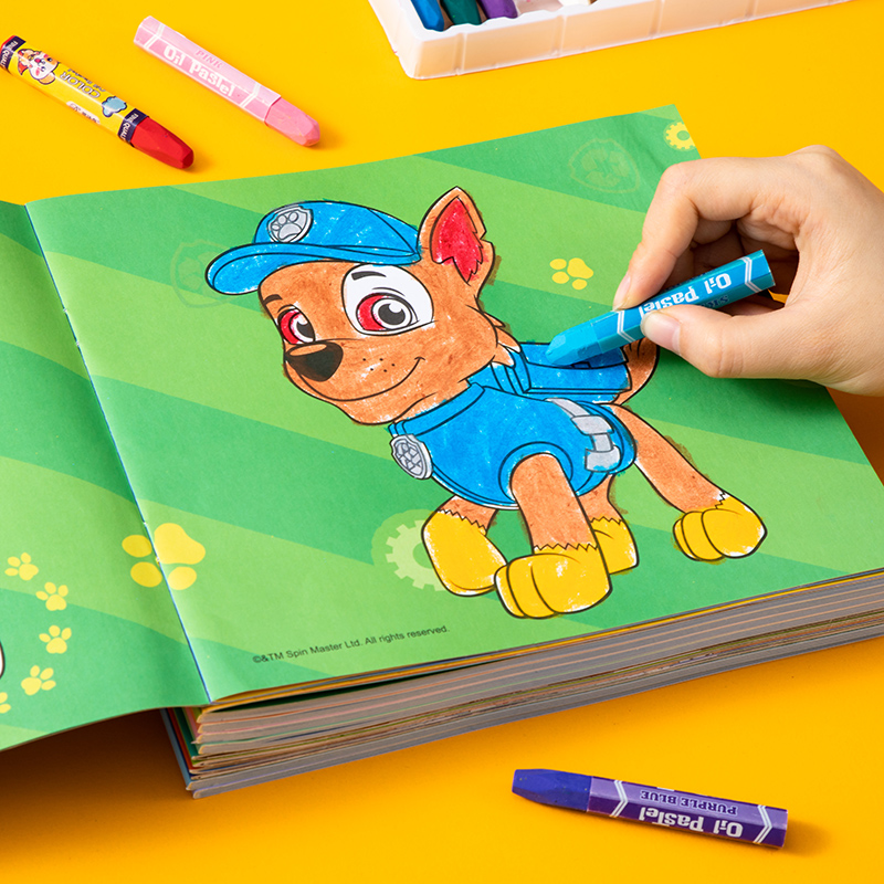汪汪队儿童涂色绘本3到6岁益智启蒙画画本宝宝涂色画本涂鸦填色书