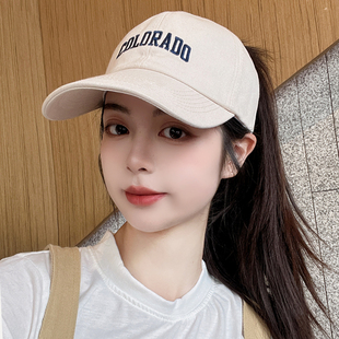 帽子女款2025新款夏季时尚洋气鸭舌帽棒球帽显脸小遮阳防晒太阳帽