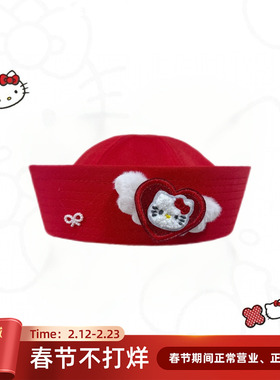 IVONA【是小天使！】原创y2k红色kitty猫可爱百搭千禧辣妹水手帽