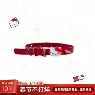 IVONA【Kitty辣妹】原创小众设计可爱红色铆钉新年y2k项圈chocker