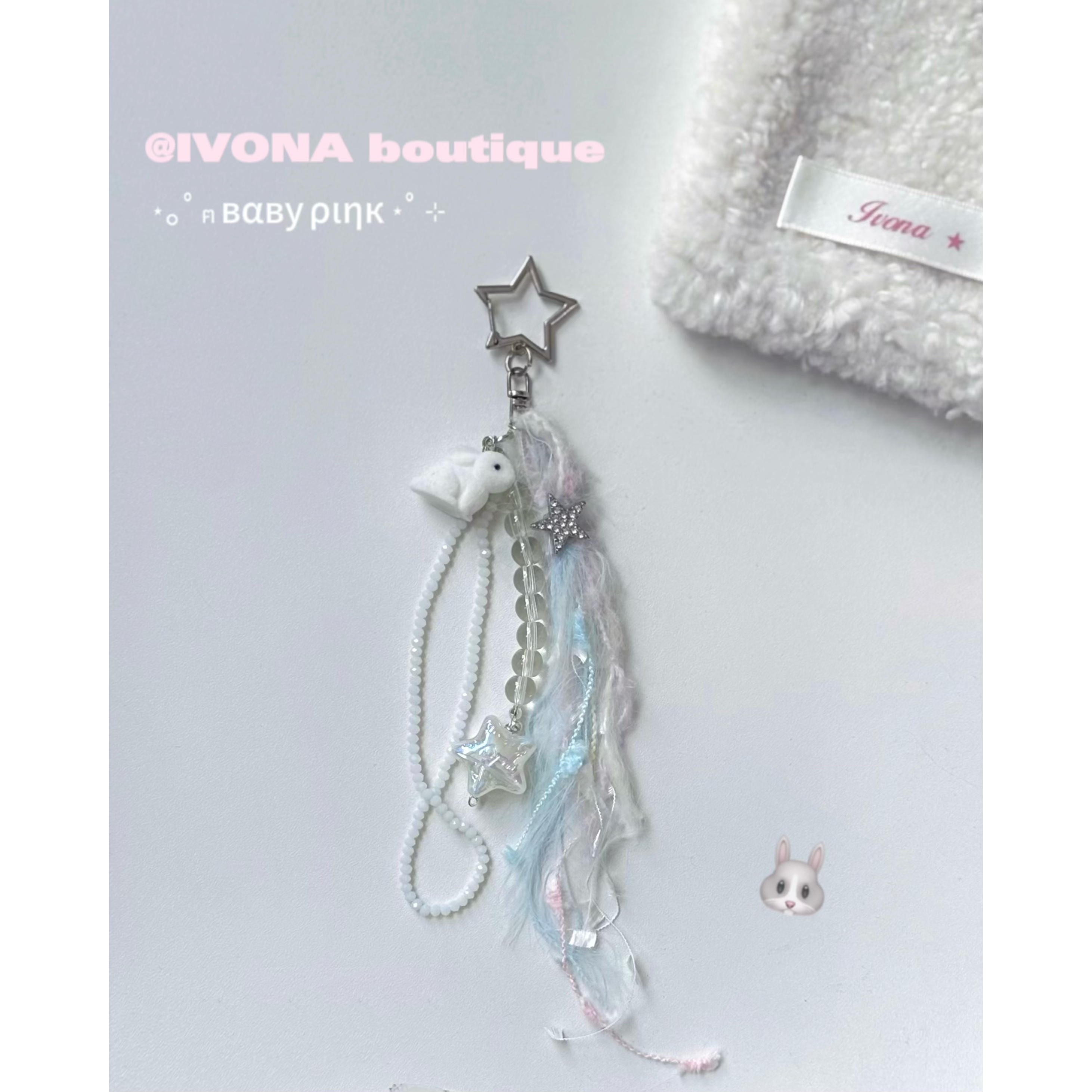 IVONA毛绒小众五角星可爱手机链