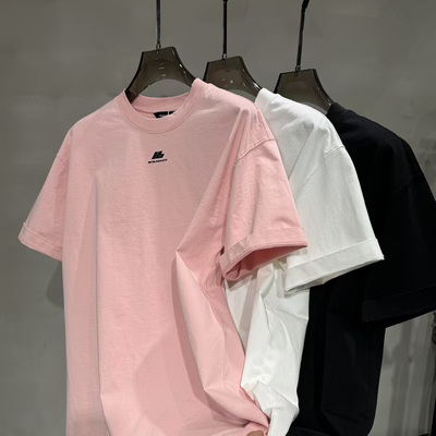 重磅夏季简约水洗字母短袖