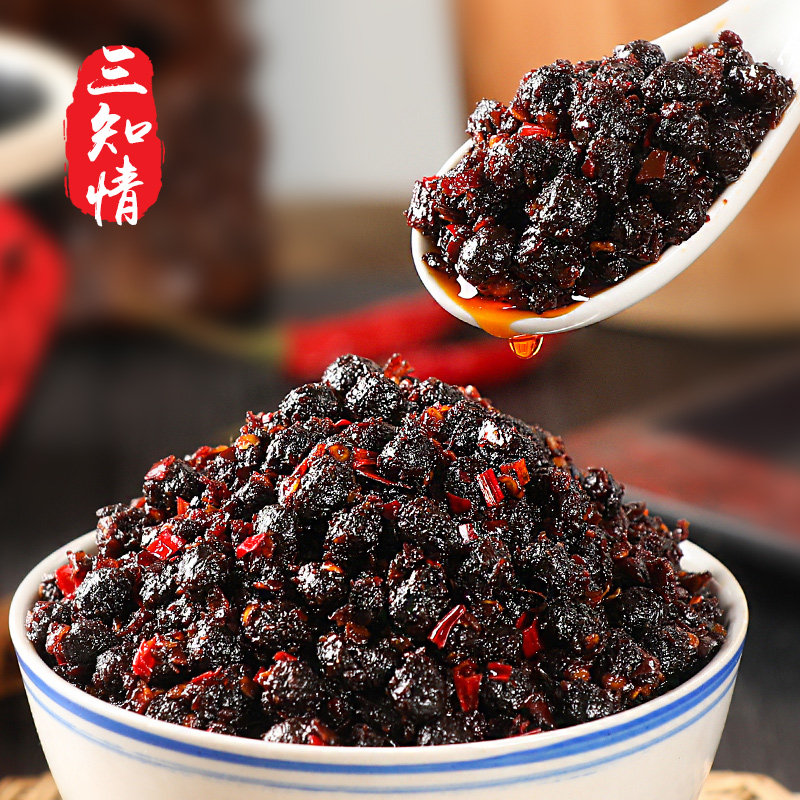 三知情风味豆豉辣椒酱湖南浏阳特产香辣下饭菜即食豆鼓拌饭拌面酱,粮油调味/速食/干货/烘焙,辣椒酱,淘宝优惠券,粉丝福利购,淘宝优惠卷