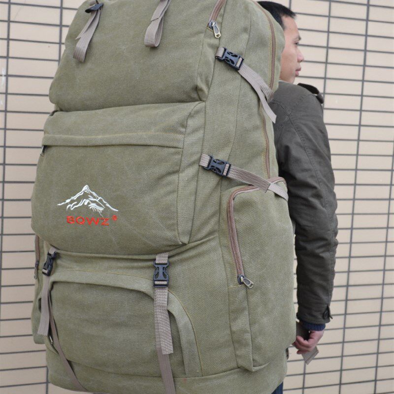 160L超大容量旅行背包150升户外双肩包旅游背包多功能包帆布背包