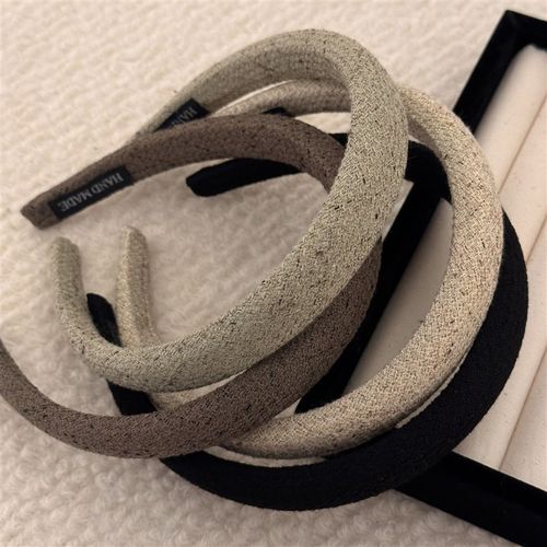 韩版毛妮海绵细款发箍网红少女简约百搭发饰卡网红宽边高颅顶头箍