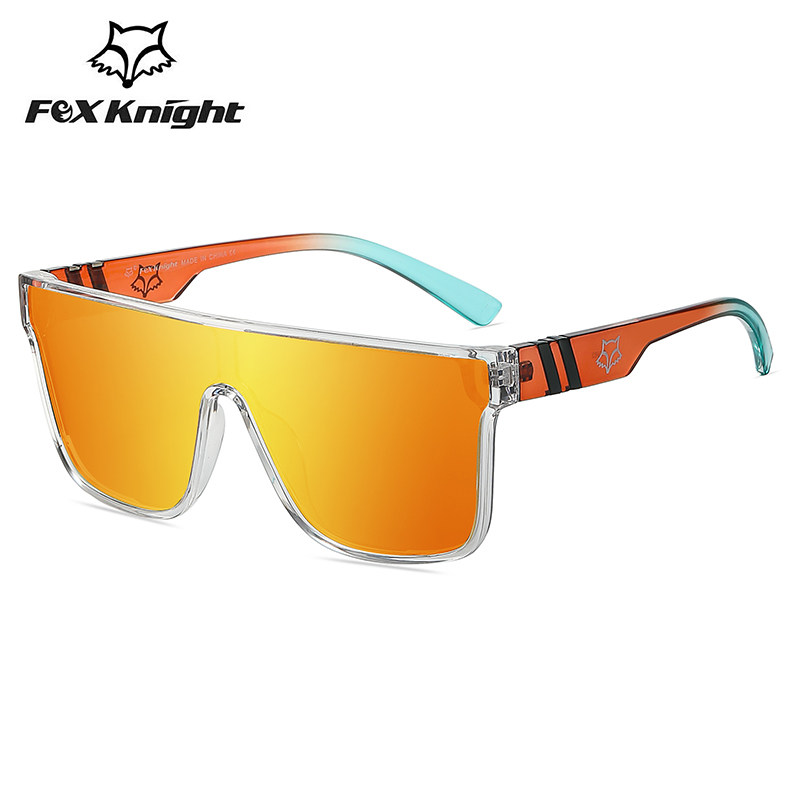 时尚方形连体大框墨n镜偏光骑行眼镜男防风户外山地自行车运动镜