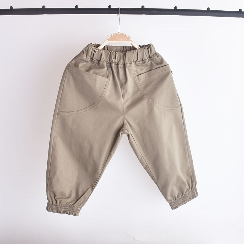 男童洋气潮童裤子2024春装x新款儿E童休闲裤宝宝小童裤子男宝束脚