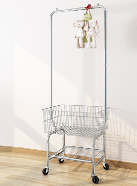 服装店展示架网红移动女装挂衣架多功能收纳落地式推车陈列置物架