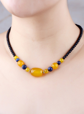 锁骨链女简约时尚气质百搭短款遮疤装饰项链民族风脖子饰品颈链