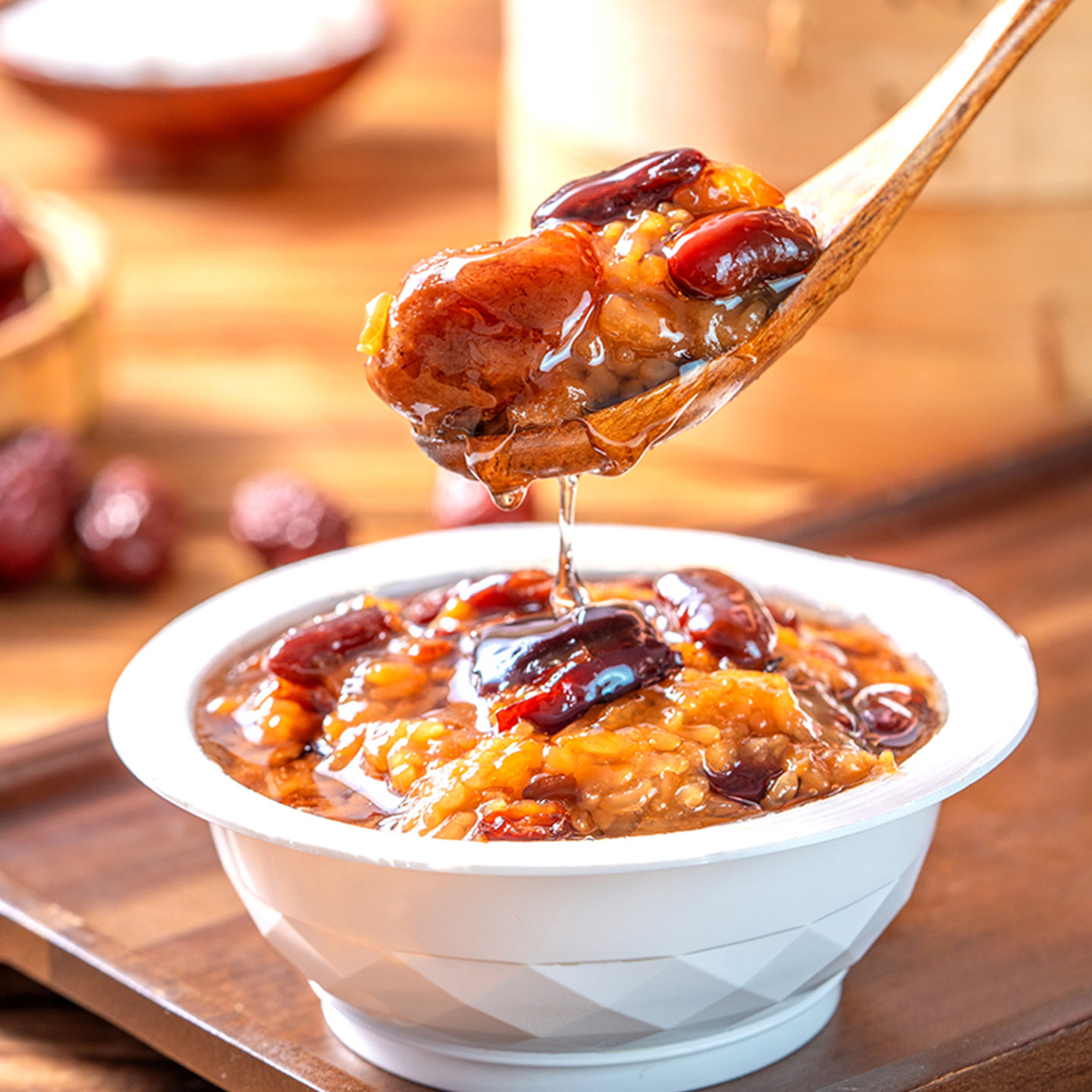 紫光园红枣芸豆甑糕陕西特产甄糕美食即食蒸糕八宝糯米糕210g*3盒