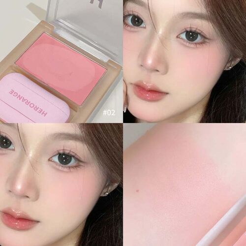 韩系少女啵啵奶雾腮红膏膨胀收缩色自然哑光土豆泥胭脂HERORANGE~