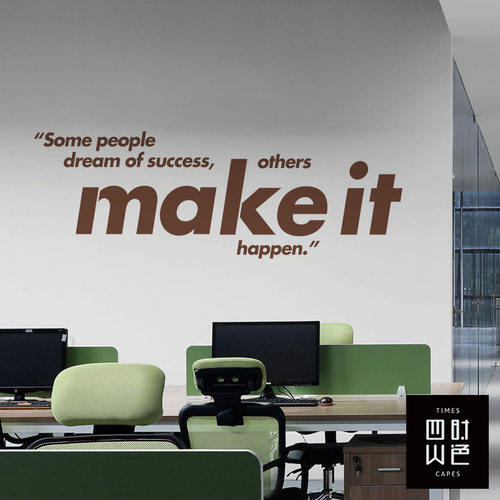 英文字母背景公司激励标语贴纸