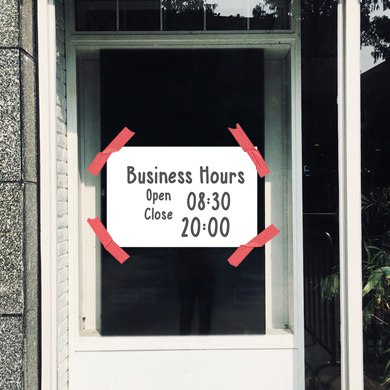 营业时间电话定制静电贴膜
