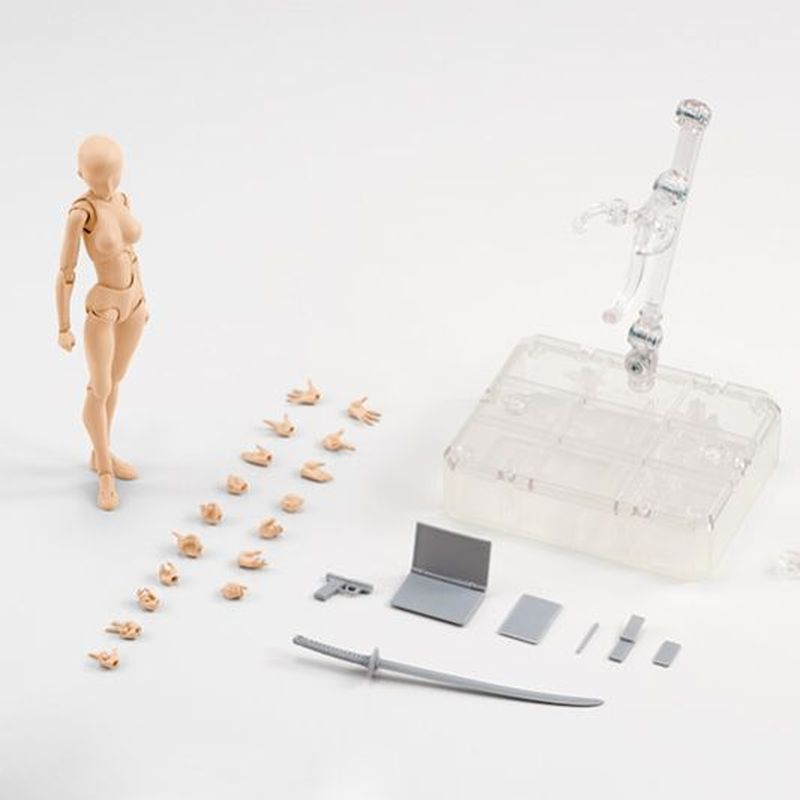 SHF素体人偶全身关节可动figma手办模型美术绘画素描男女参考工具