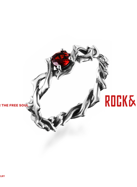 [新年礼物]ROCKRIDE 荆棘戒指 925银设计小众高级送女友明星同款