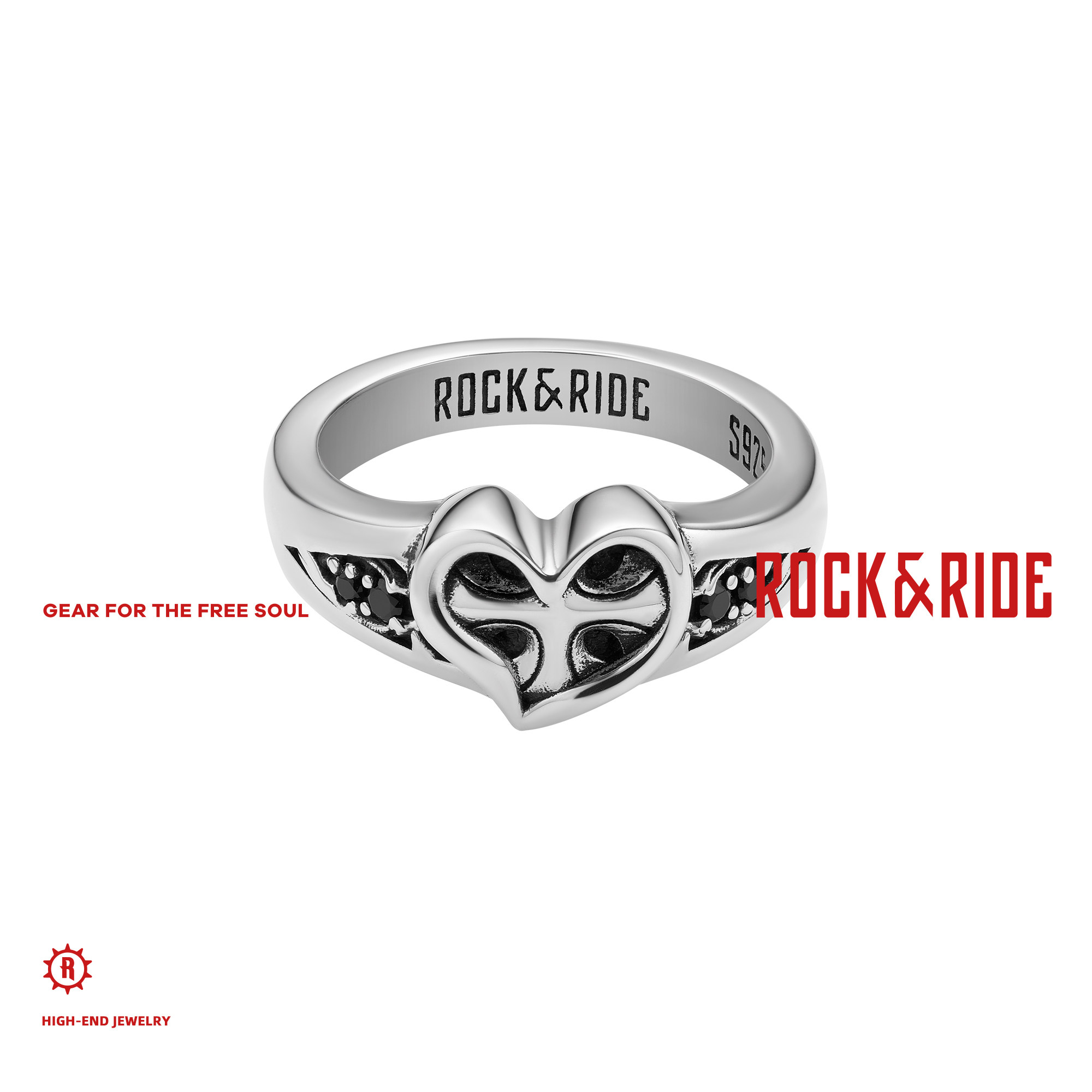 ROCKRIDE倾心花语戒指925纯银