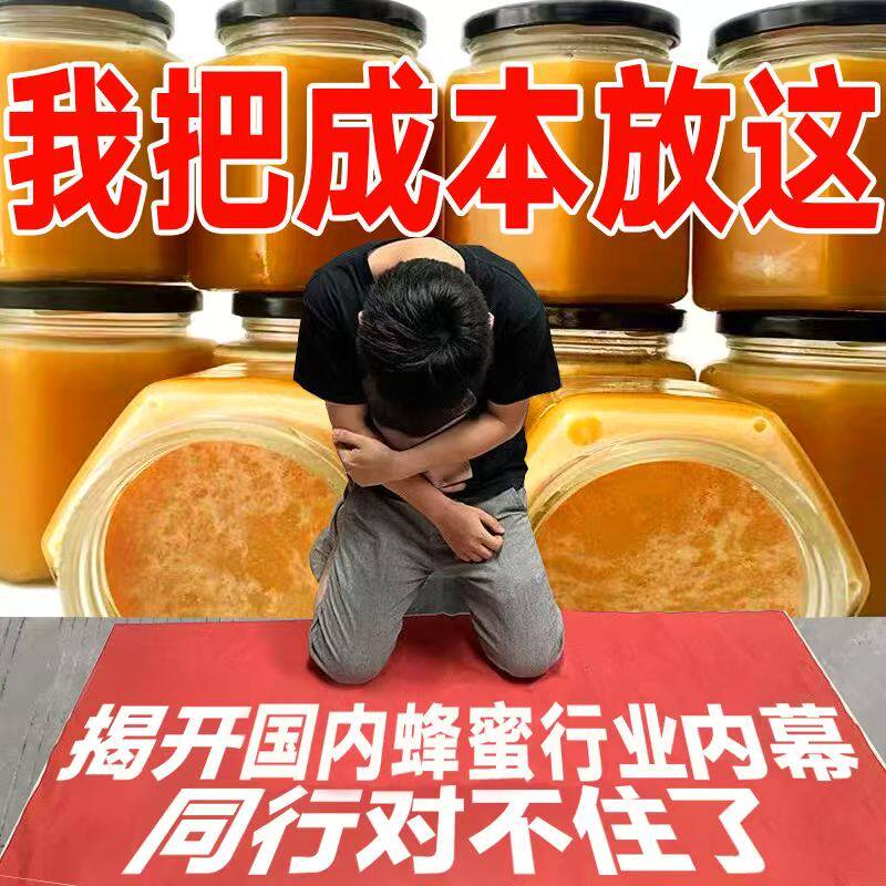 纯正土蜂蜜包邮天然蜂农自产野生原蜜结晶蜜包邮纯正成熟洋槐蜜