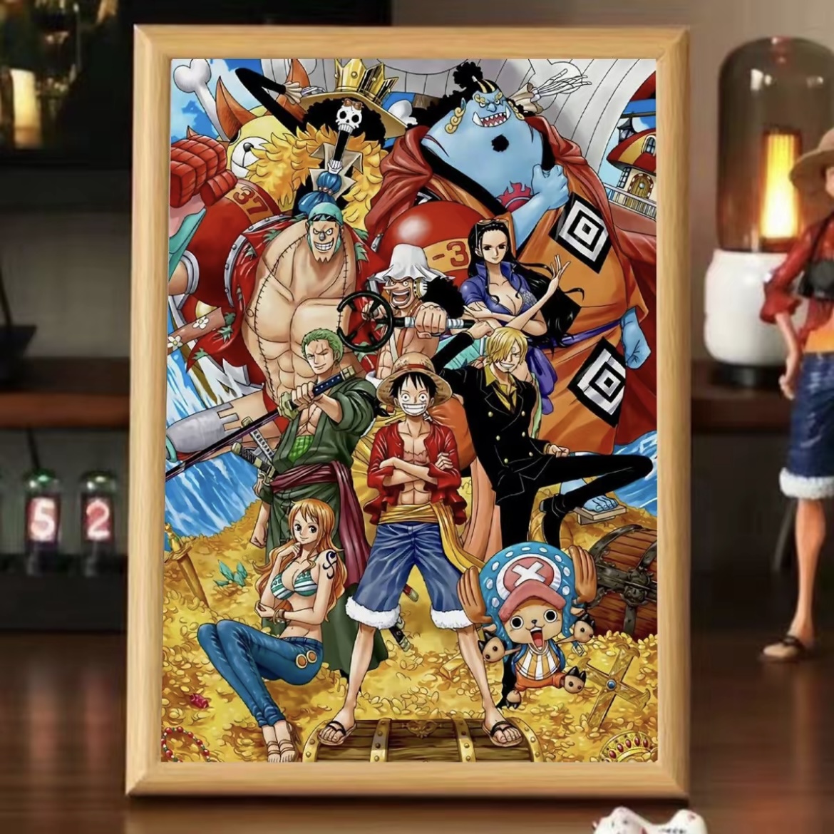 海贼王动漫路飞索隆艾斯相框