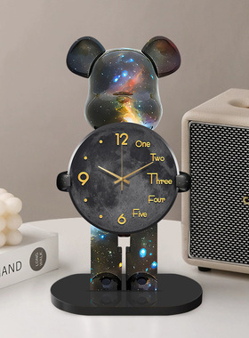 暴力熊摆件轻奢高档家居电视柜酒柜装饰品客厅现代办公室高级感