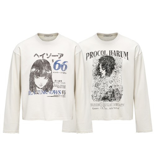 官方正品】涩谷女孩印花长袖T恤