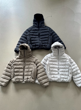 Erole 三星Downplus安心90纯白鸭绒优雅格纹三防轻量化排骨羽绒服