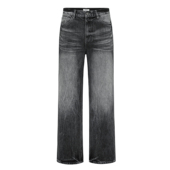 Erole褶皱烟黑色闪电水洗牛仔裤 cleanfit做旧微喇Vintage517黑牛