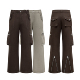 Erole 多口袋直筒微喇cleanfit长裤 24aw可调节战术伞兵炮弹工装 裤