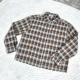 抗皱垂感毛须长袖 Erole 24aw复古老钱流苏精纺TR格纹衬衫 格子慵懒