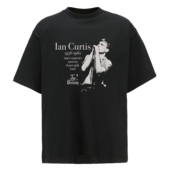 白墨复古乐队印花短袖 Erole 300g黑色半袖 小领口vintage纯棉T恤