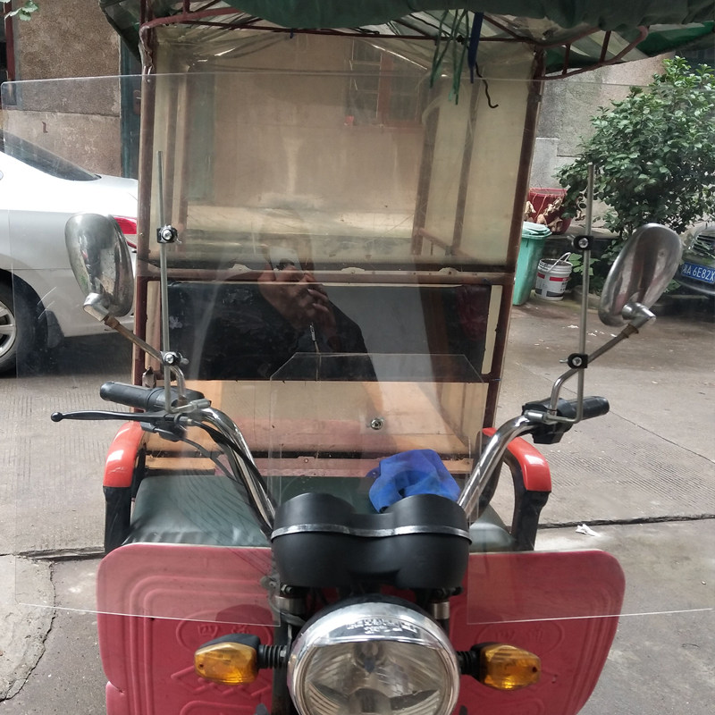 三轮车前挡风玻璃电动车摩托车挡风板高清透明加厚加大加高改装|msdalam kategori motosikal/Equipment/Fitting, peralatan penunggang motosikal, 摩托车挡风被 - dari Buy2taobao.com untuk memberikan perkhidmatan ejen Taobao profesional membeli