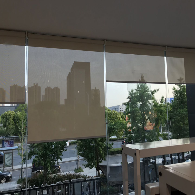 窗帘写字楼面料欣乐雅透景