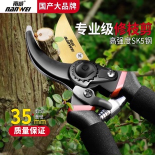 南威修枝剪树枝专用剪刀采摘园林果树剪粗枝花艺花剪修花园艺剪刀
