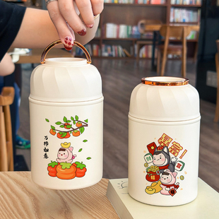 新款礼物高颜值焖烧杯316不锈钢保温便当盒粥桶可携式焖烧罐定制