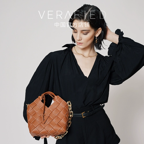 VERAFIED Серая плетеная сумка в стиле Майяр