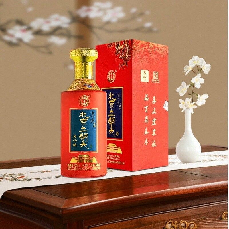 永丰北京二锅头礼盒京派淳和大师版红龙42度清香型纯粮食白酒整箱