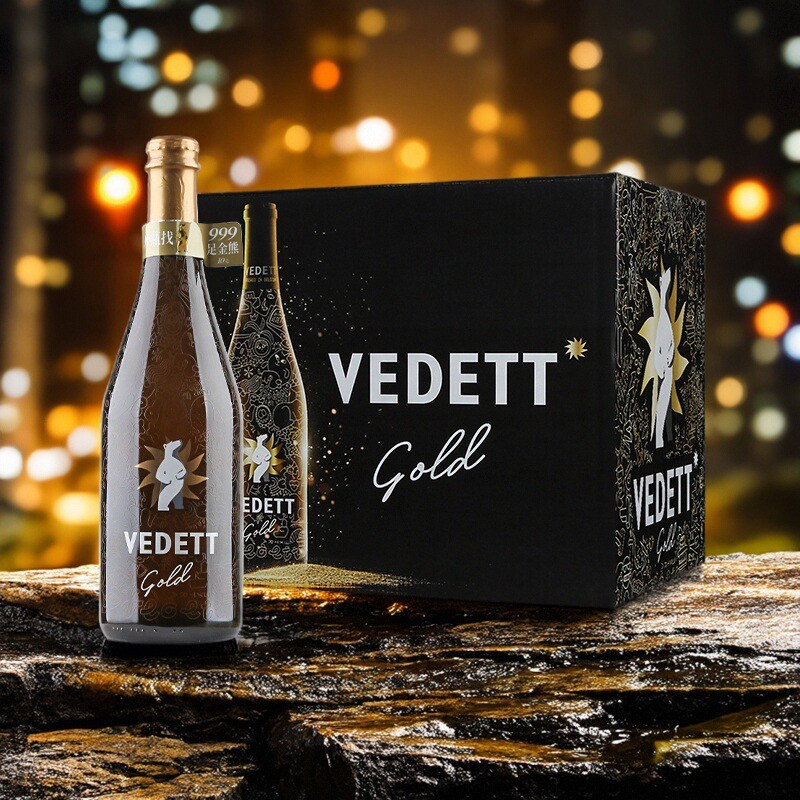 比利时原瓶进口VEDETT白熊白啤酒超金啤酒精酿白啤酒750ml整箱装