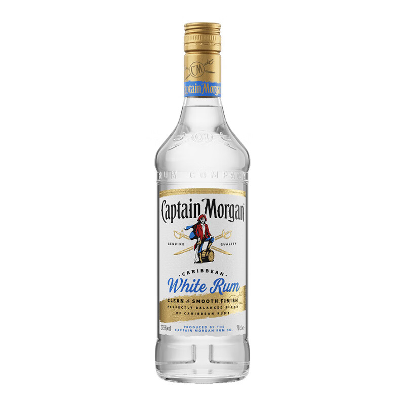 【原瓶进口】英国产牙买加风味朗姆酒 摩根船长白朗姆700mL