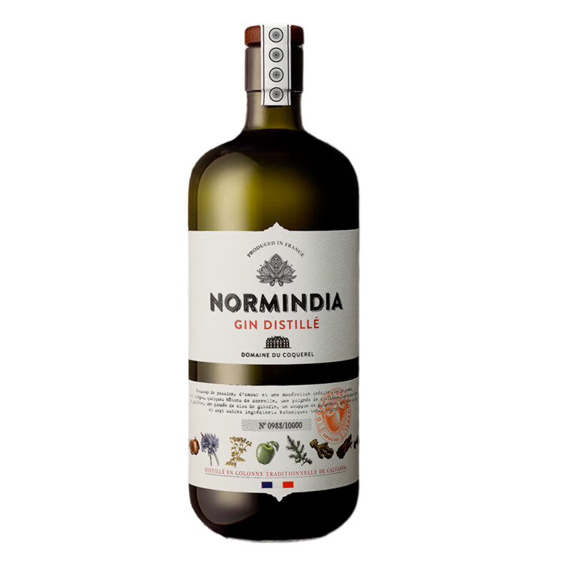 原瓶进口Normindia诺印陈年金酒法国诺曼底地区杜松子酒洋酒700ml