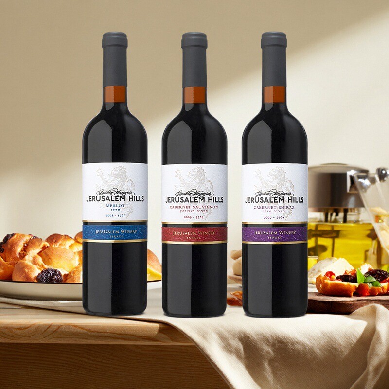 以色列原瓶原装进口耶路撒冷酒庄系列红酒梅洛干红葡萄酒 750mL
