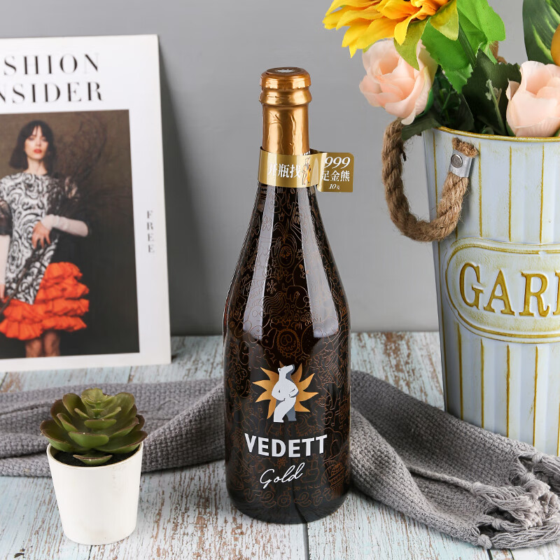 比利时原瓶进口VEDETT白熊白啤酒超金啤酒精酿白啤酒750ml整箱装