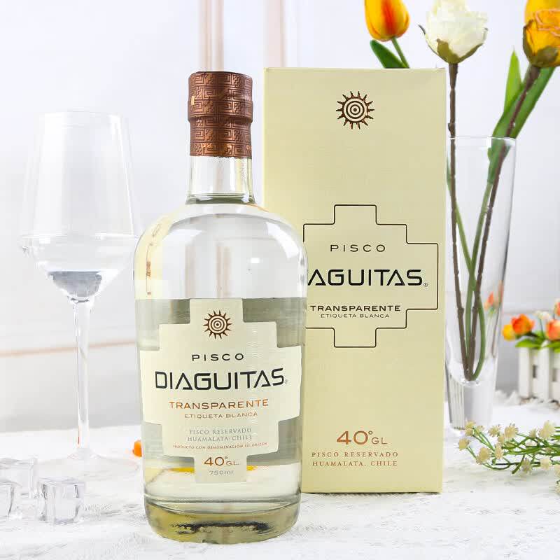Diaguitas迭亚吉斯银皮斯科智利国酒皮斯科白兰地葡萄蒸馏酒洋酒