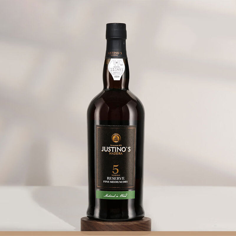 原瓶进口JUSTINO'S MADEIRA家宝玉5年半甜风格马德拉酒加强葡萄酒