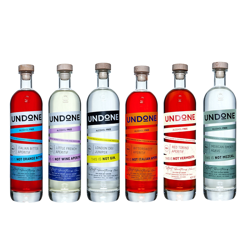 UNDONE盎宕金酒风味无酒精脱醇饮料德国原瓶进口烈酒风味调酒纯饮