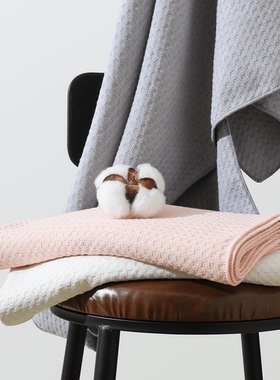 FONNP LIFE华夫格速干超吸水浴巾加大尺寸活性印染不褪色耐洗耐磨