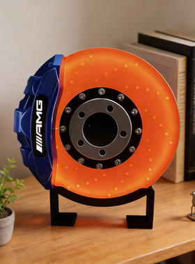 刹车盘夜灯宝马发光刹车盘卡钳模型创意桌面氛围led充电LED气氛