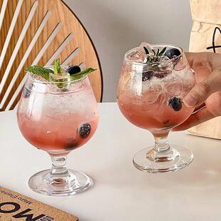 ins风玻璃高脚杯交杯酒杯子ins高颜值饮料杯红酒杯香槟杯气泡水杯