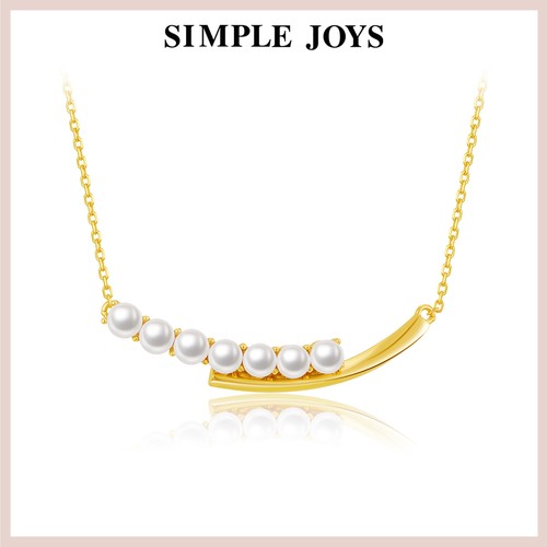 simplejoys925银纯银女珍珠项链