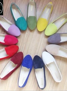 女平底单鞋大码women princess shoes ladies flat shoes size42