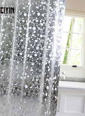 。Plastic PEVA 3d Waterproof Shower Curtain Transparent